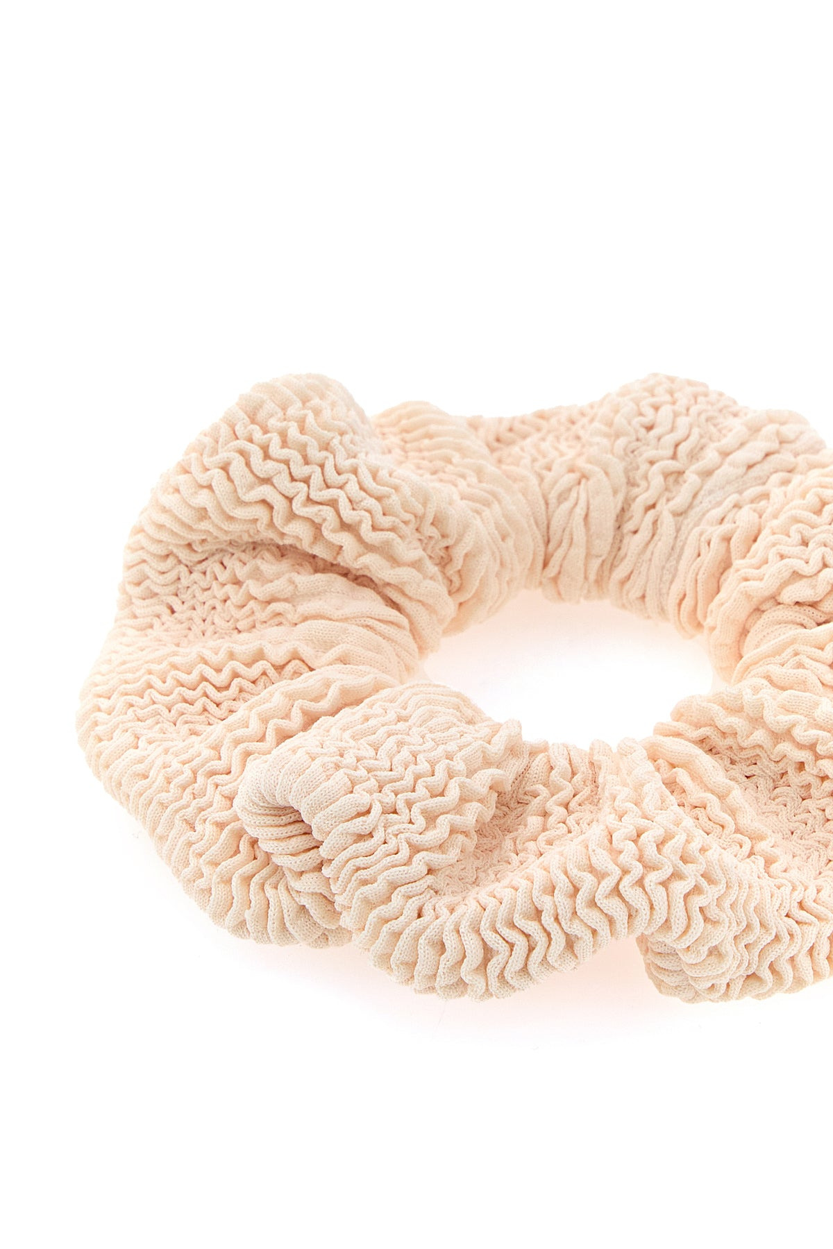 Light pink fabric scrunchie - 2