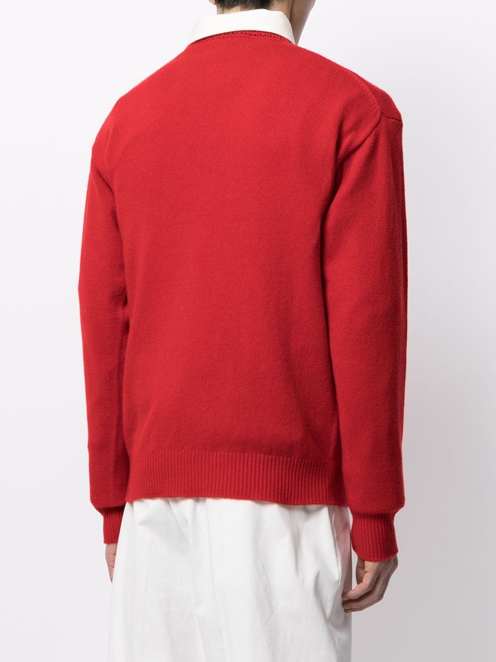 crew-neck rib-trimmed jumper - 4