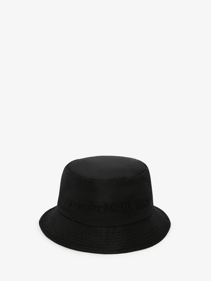 Women's Padded Bucket Hat in Black - 1