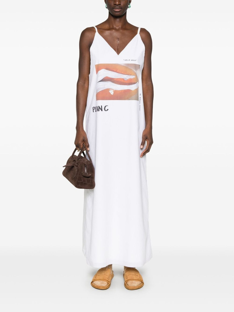 Plan C graphic-print maxi dress outlook