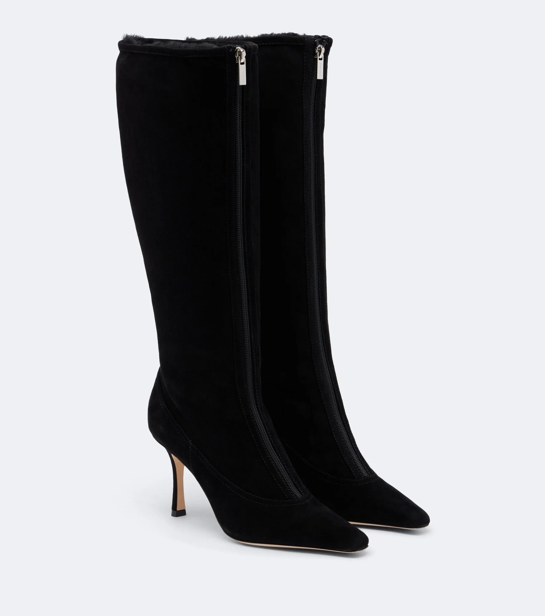 Jozi shearling-lined suede knee-high boots - 1
