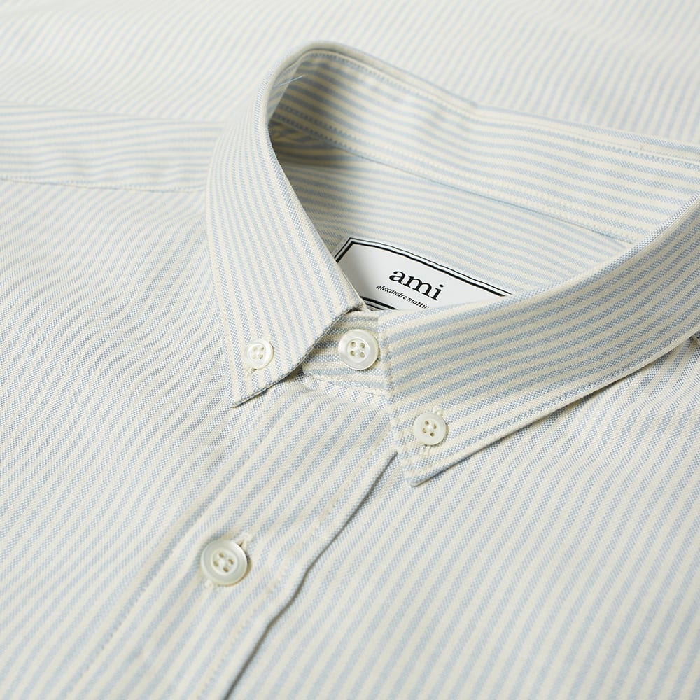 AMI Smiley Stripe Oxford Shirt - 2