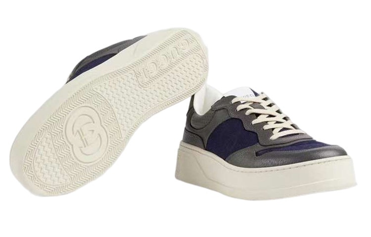 Gucci Interlocking G Lace-Up Sneakers 'Grey Blue' 726543-AABNK-1152 - 4