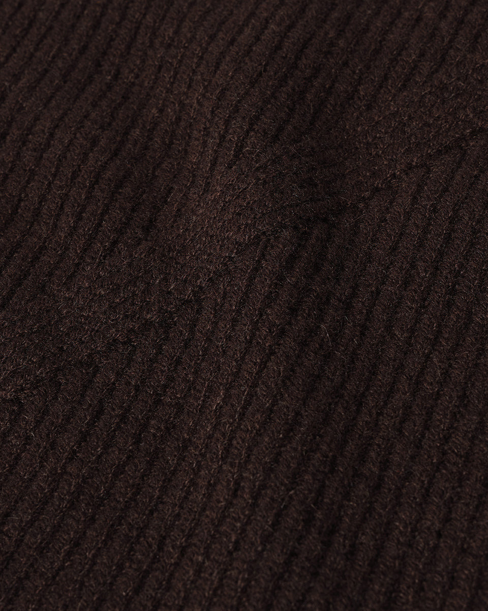 Sleeveless Brown Cashmere Tank Top - 6