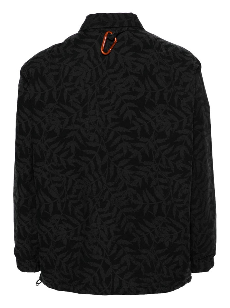 White Mountaineering jacquard cotton blend shirt jacket outlook