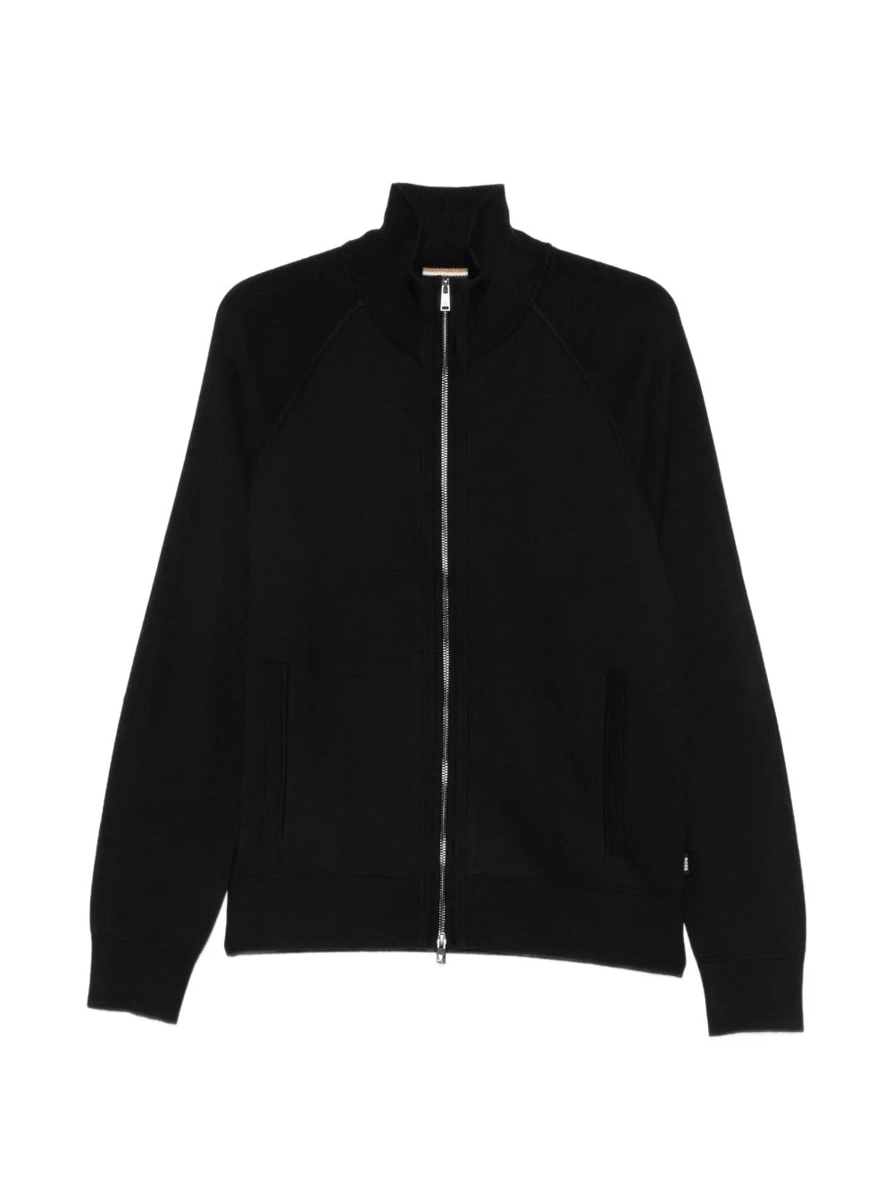 zip-up raglan-sleeve sweater - 1