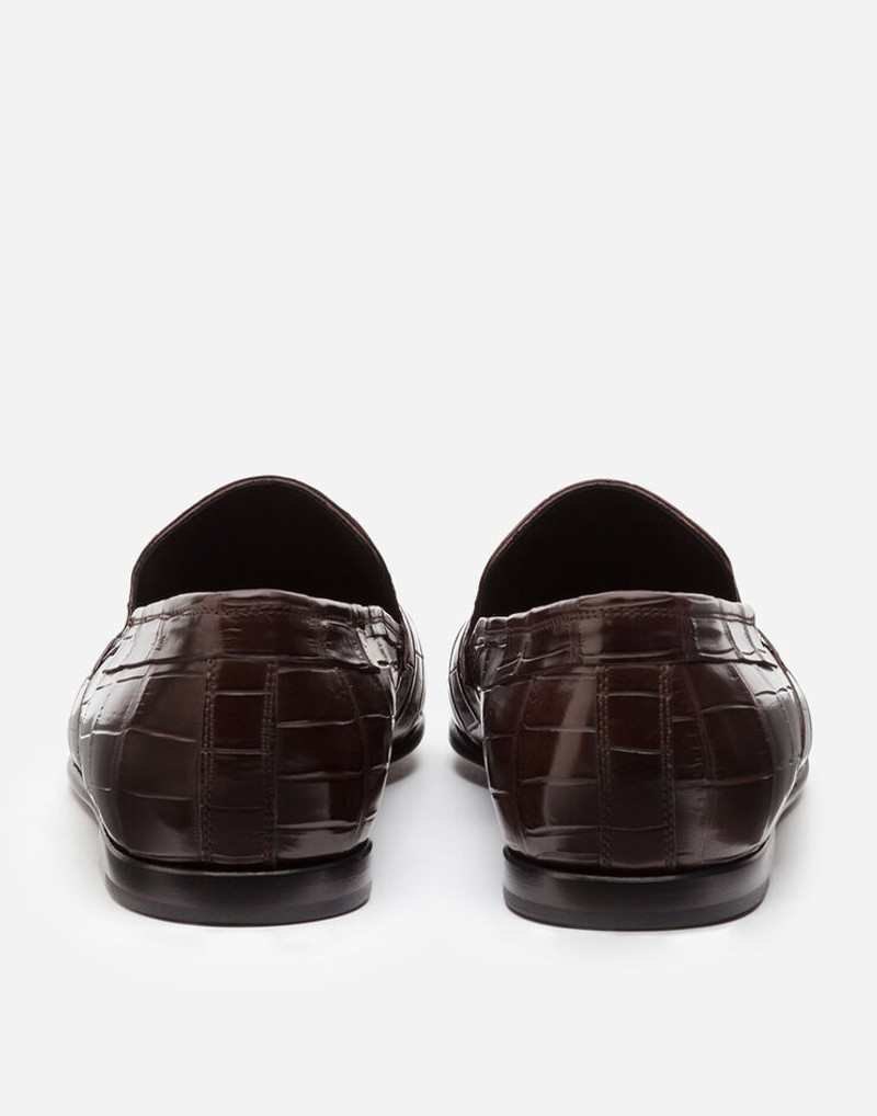 Dolce & Gabbana Crocodile nappa slip-on shoes outlook