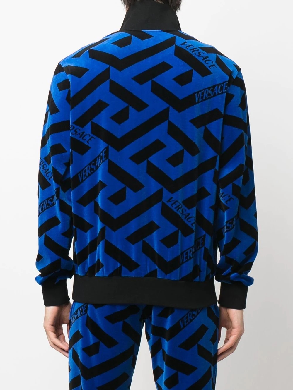 geometric-print track jacket - 4