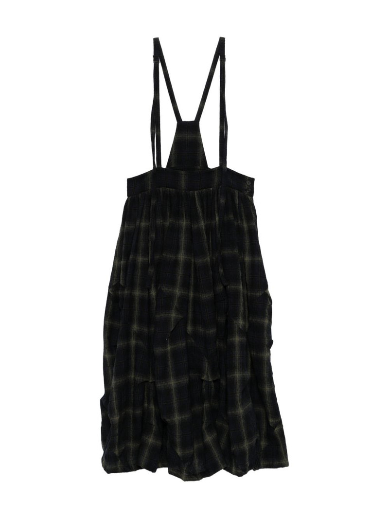 plaid button skirt 1