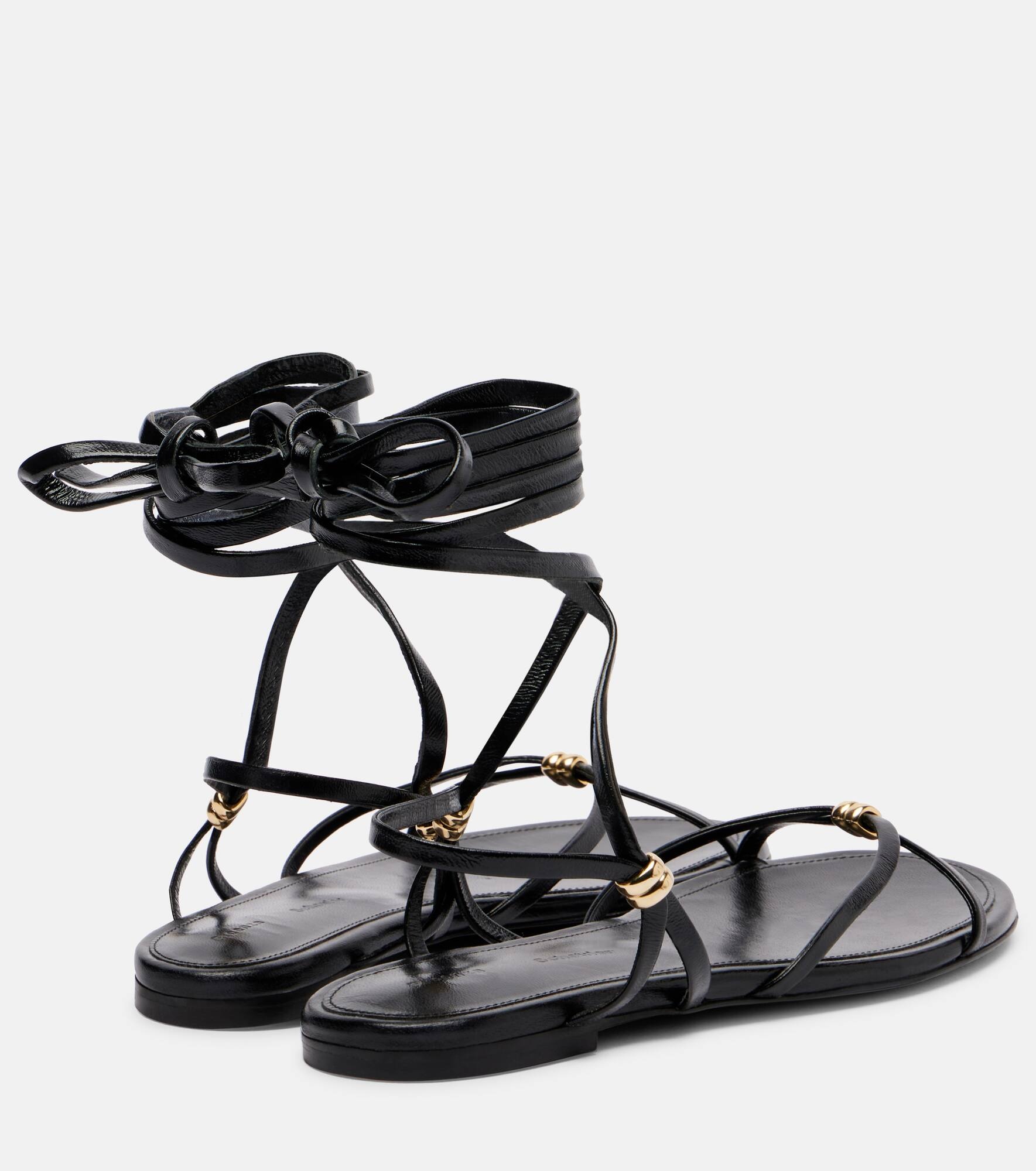 Coil leather sandals - 2