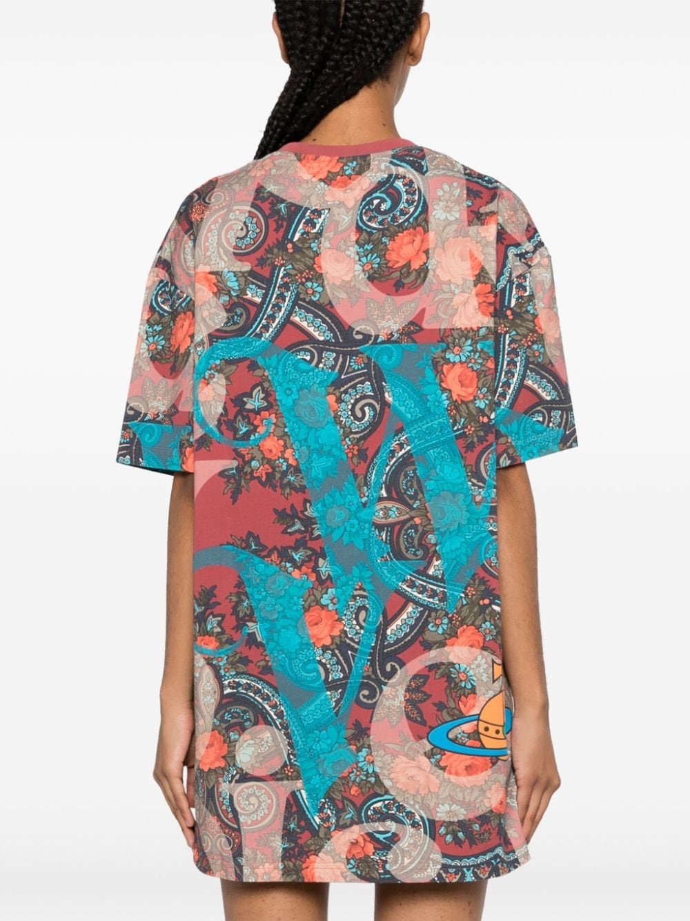 floral-print cotton T-shirt - 4