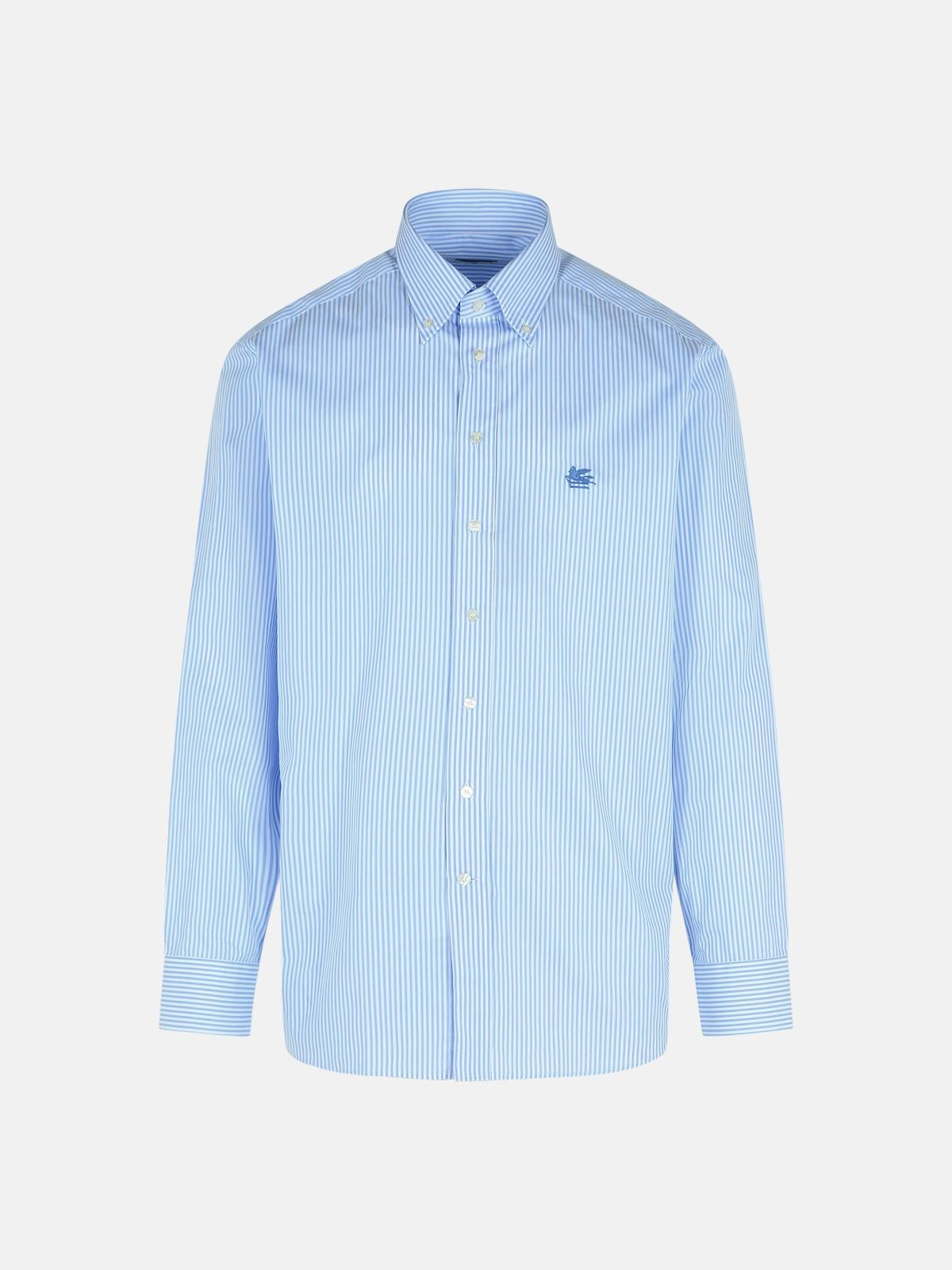 LIGHT BLUE COTTON SHIRT - 1