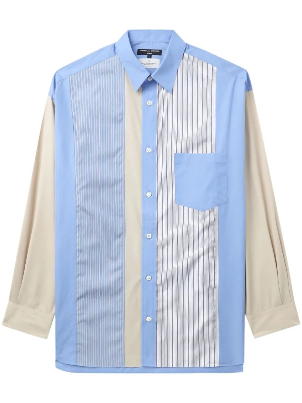 STRIPED SHIRT WITH PATCH - 4