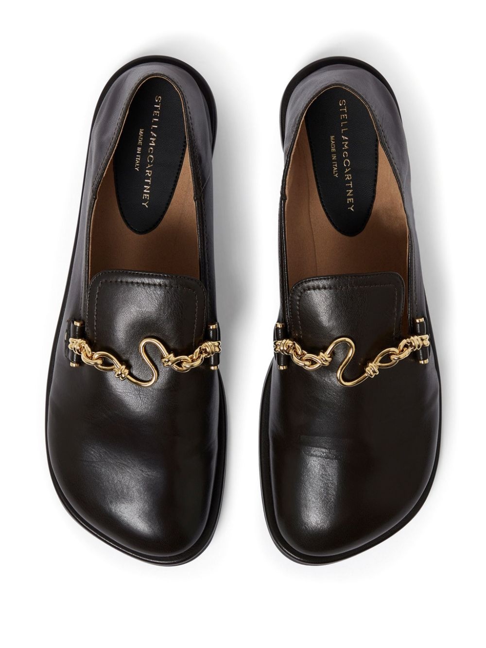 chain-embellished loafers - 4