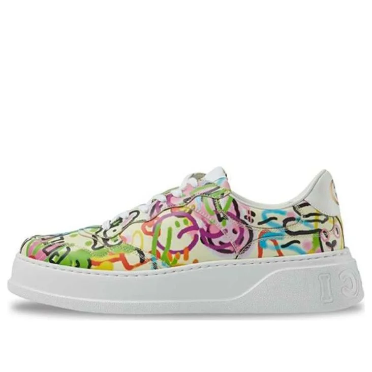 (WMNS) Gucci Graffiti Print Platform Sneaker 'Ivory Multi Color' 727847-AABKS-9250 - 1