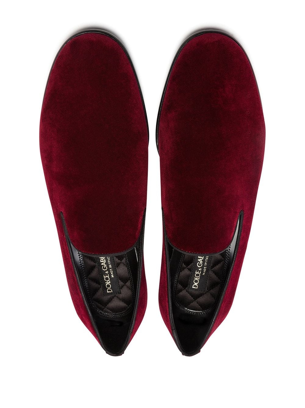 velvet-effect slippers - 4