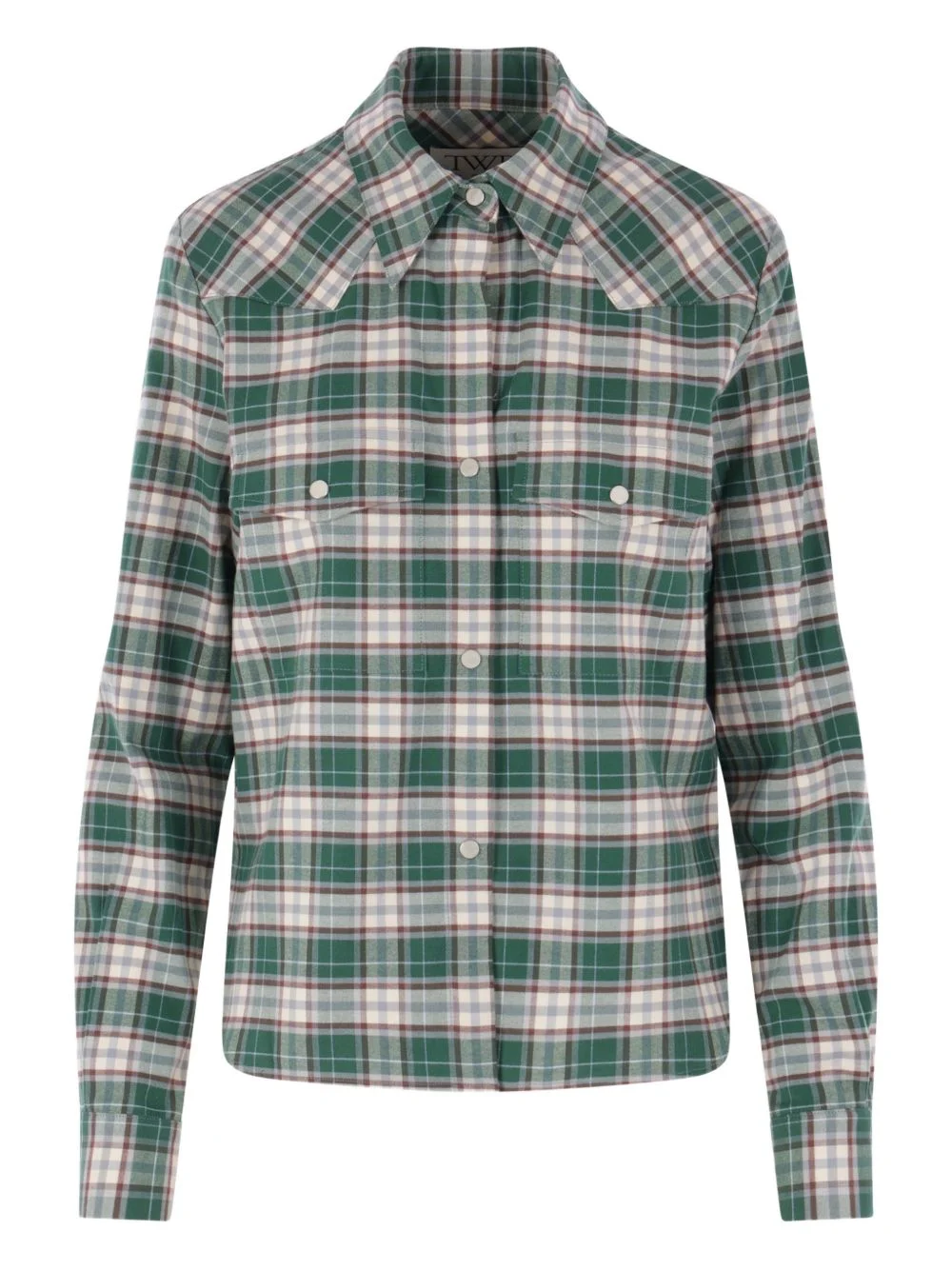 check-pattern shirt - 1
