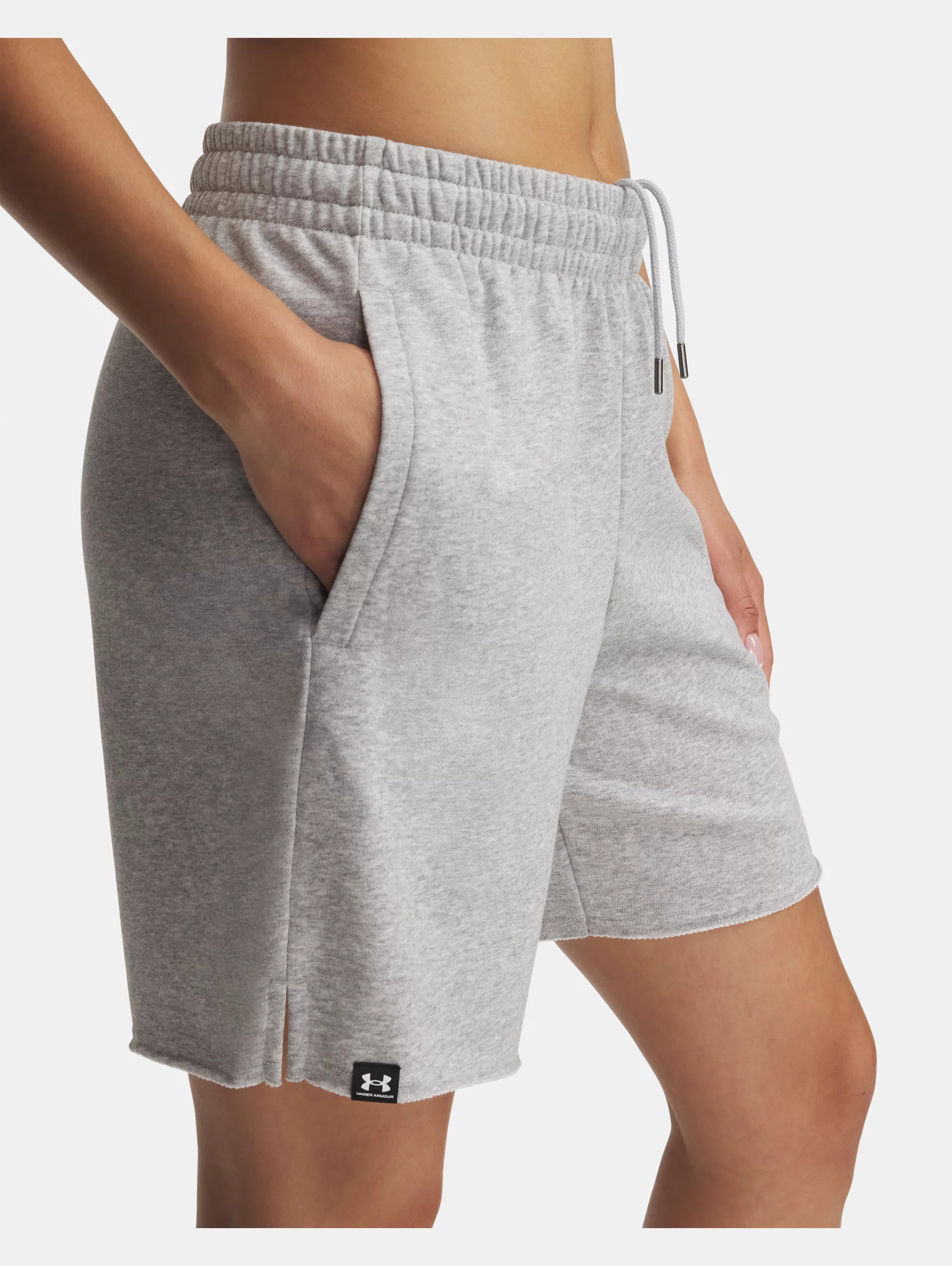 Women's UA Icon Terry Long Shorts - 4
