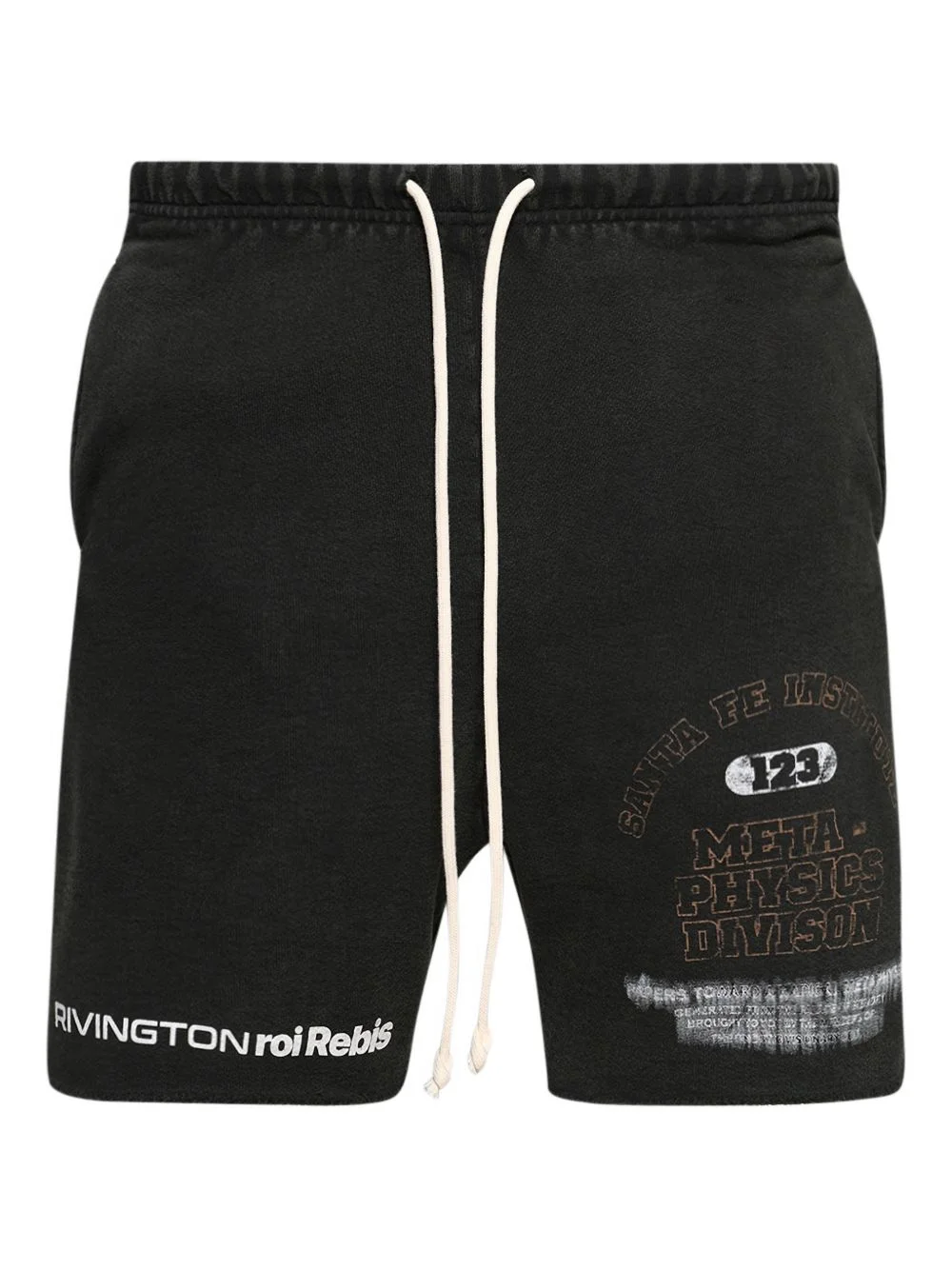 drawstring graphic-print shorts - 1