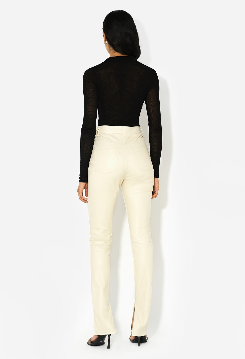 GAUZE RIB LS CROPPED TEE - 4