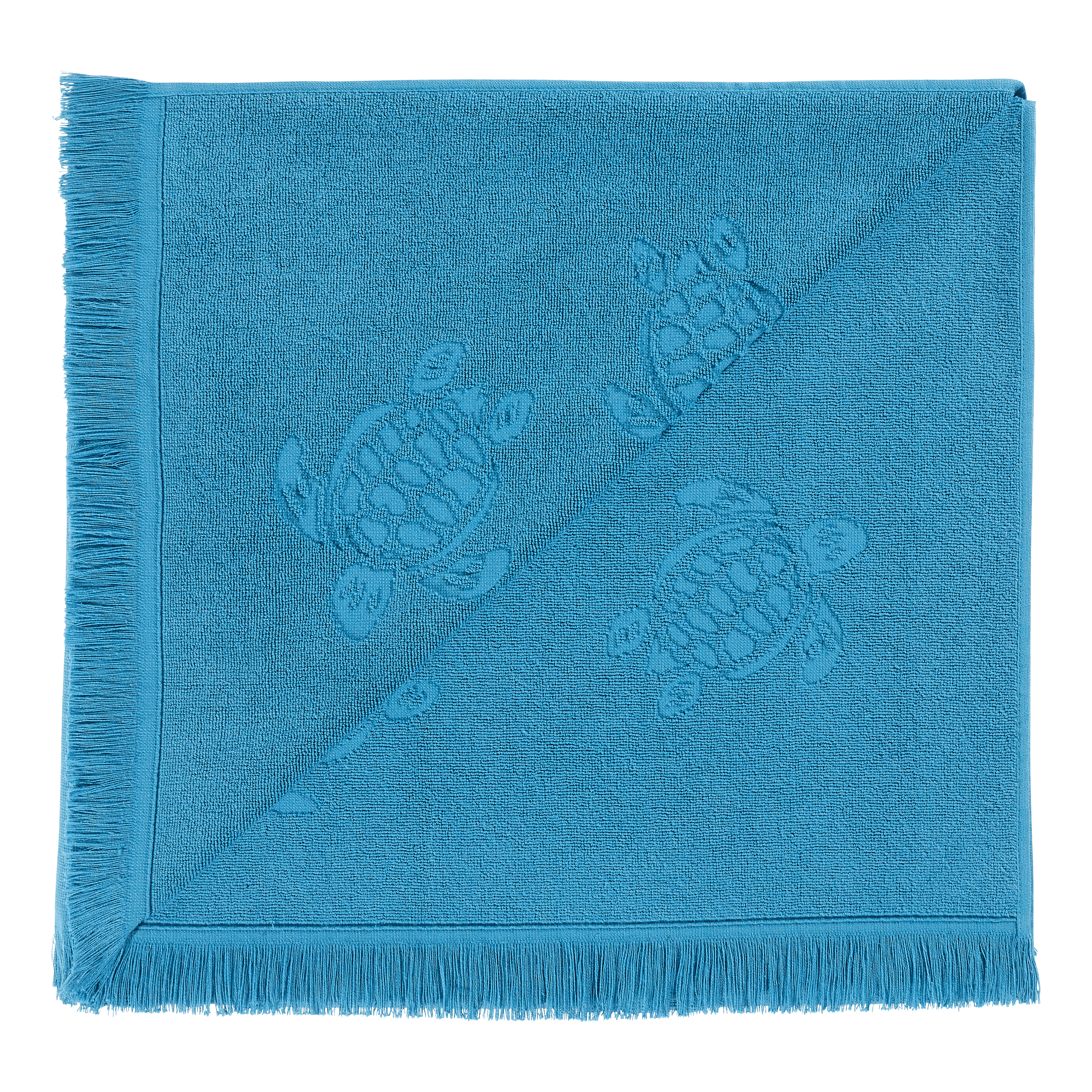 Beach Fouta in Organic Cotton Turtles Jacquard - 2