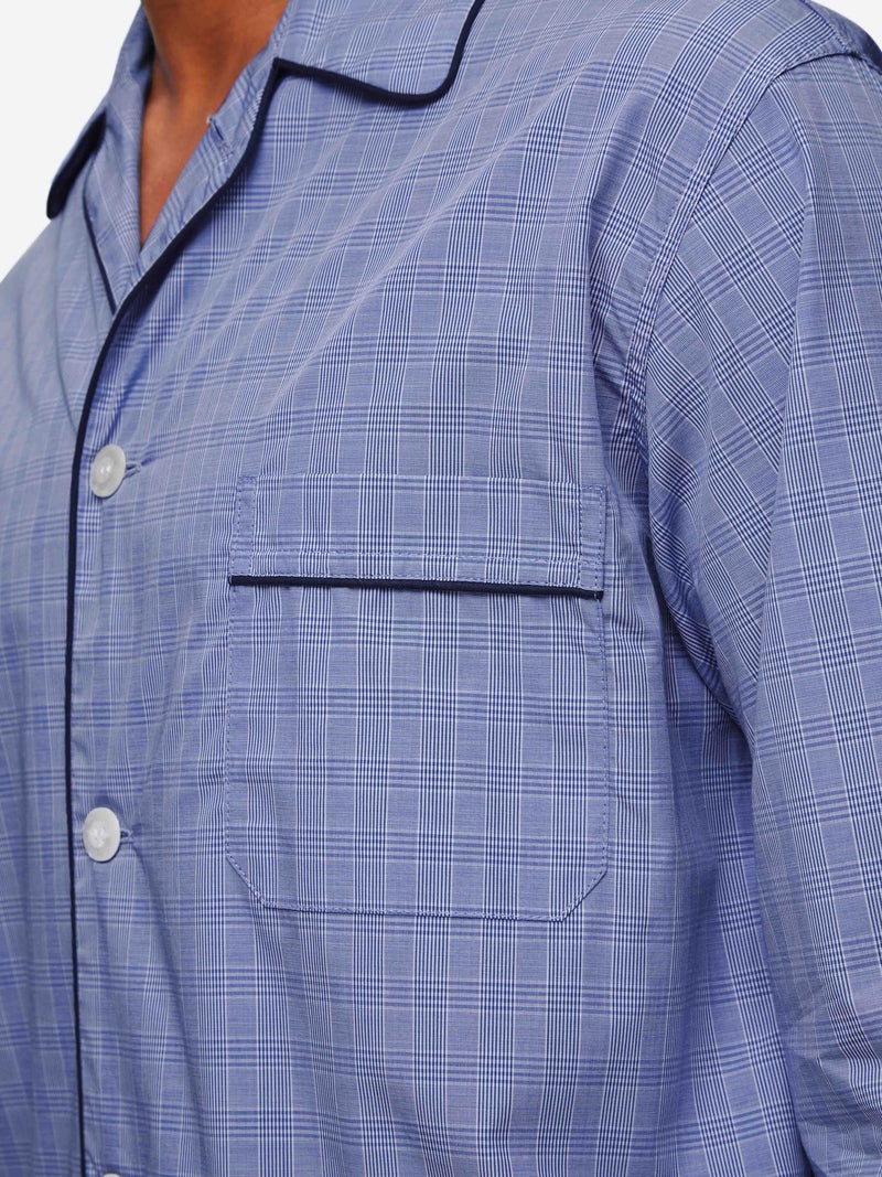 Men's Classic Fit Pyjamas Felsted 3 Cotton Blue - 7