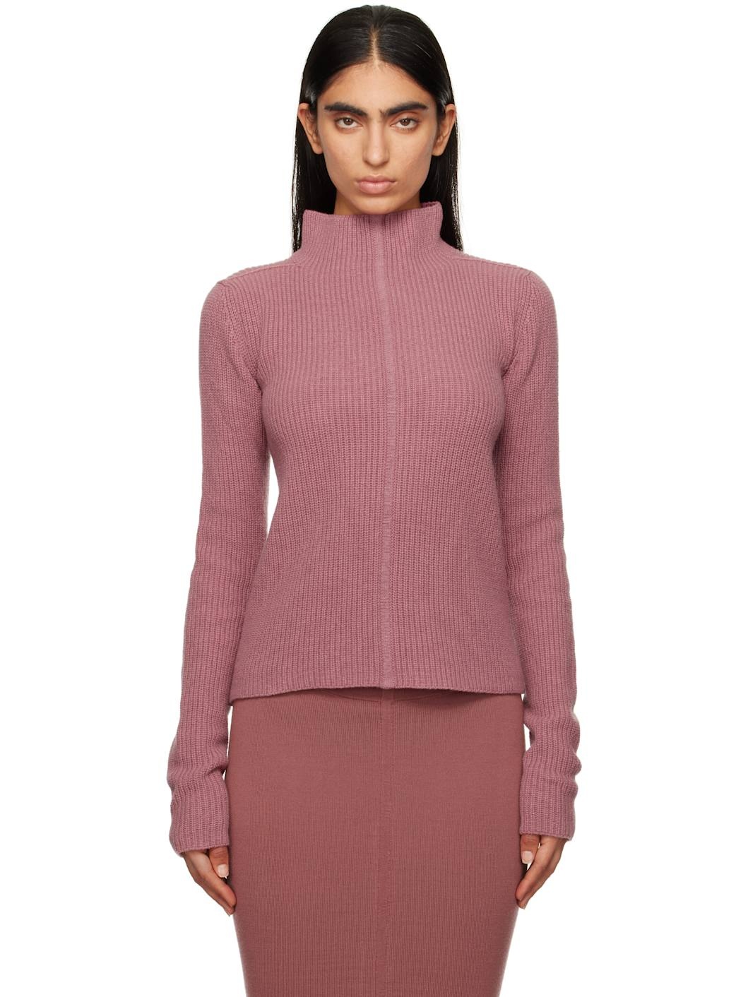 Pink Porterville Headon DBL Lupetto Turtleneck - 1