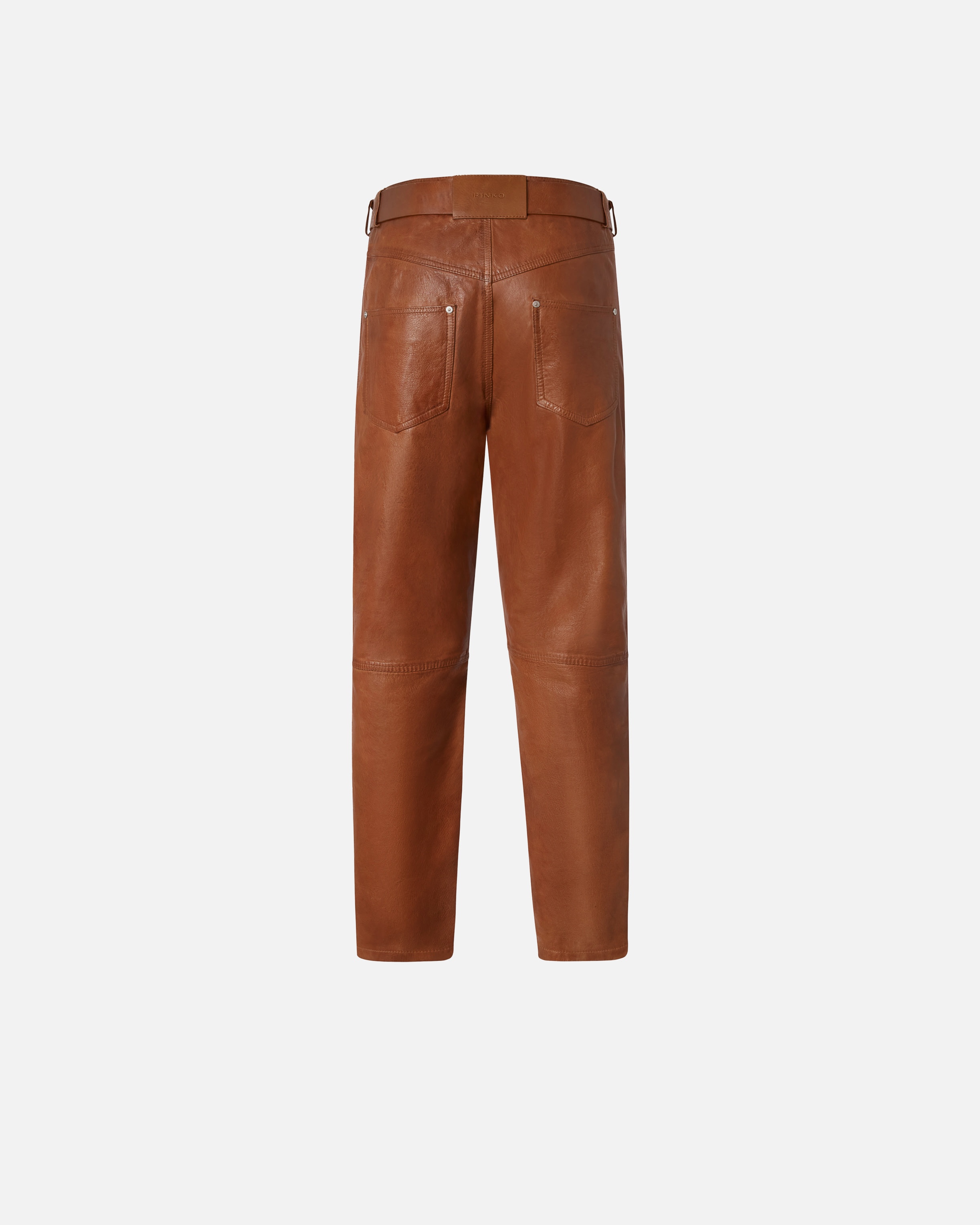 LEATHER TROUSERS WITH BELT - 6