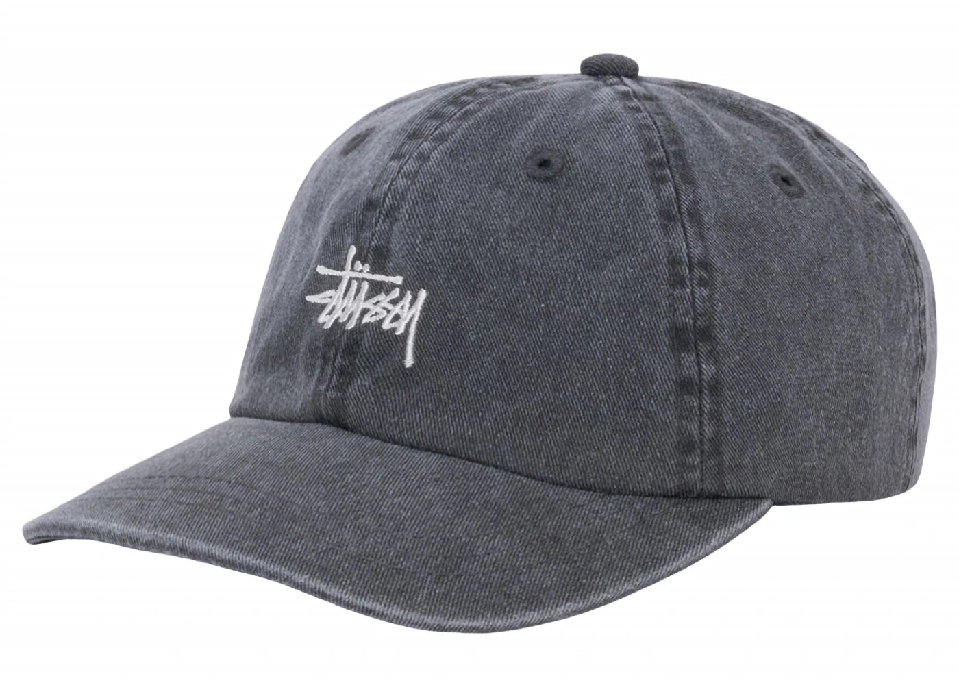 Stussy Low Pro Basic Washed Strapback (SS24) Charcoal - 2