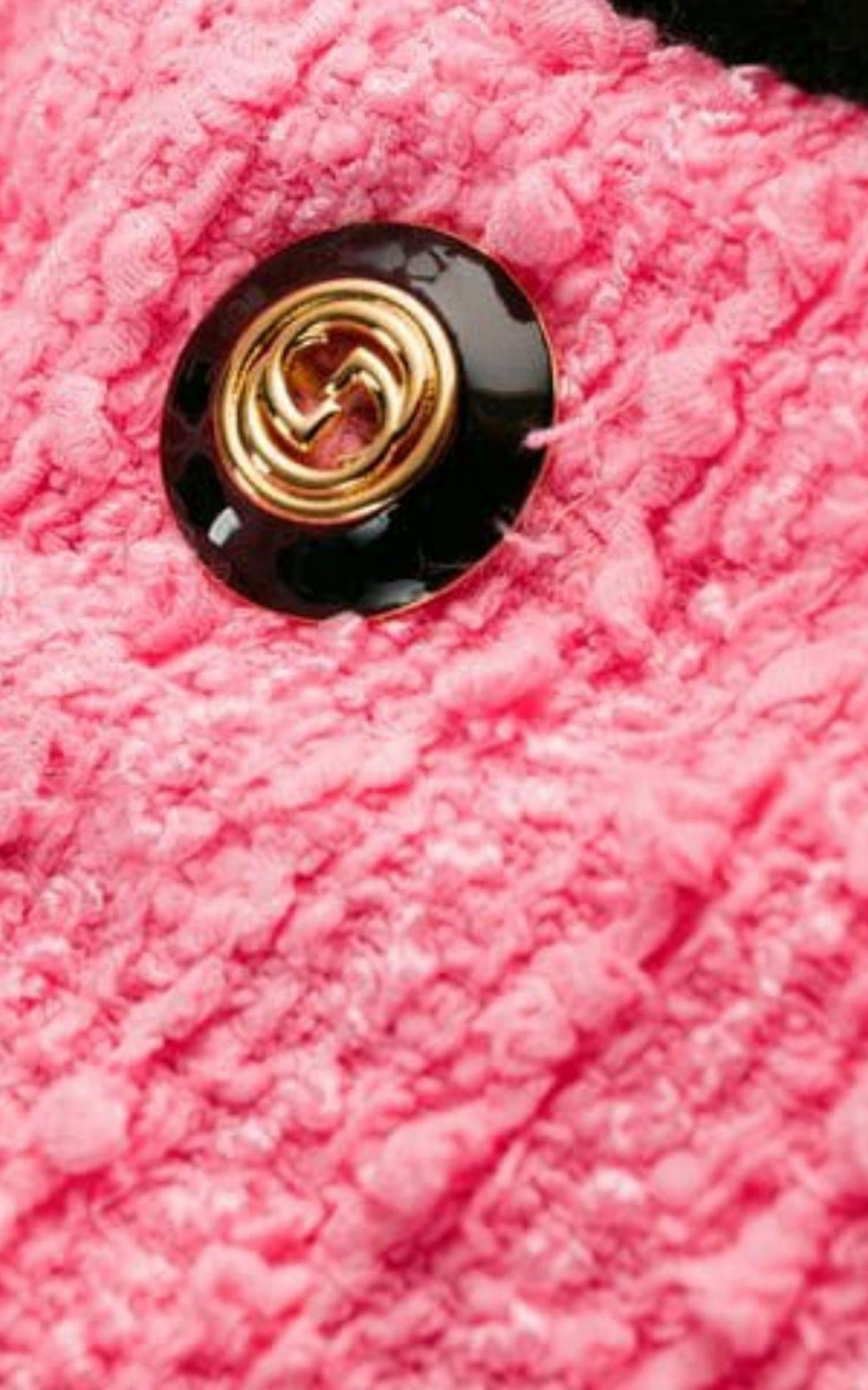 Wool Blend Pink Shift Dress - 6