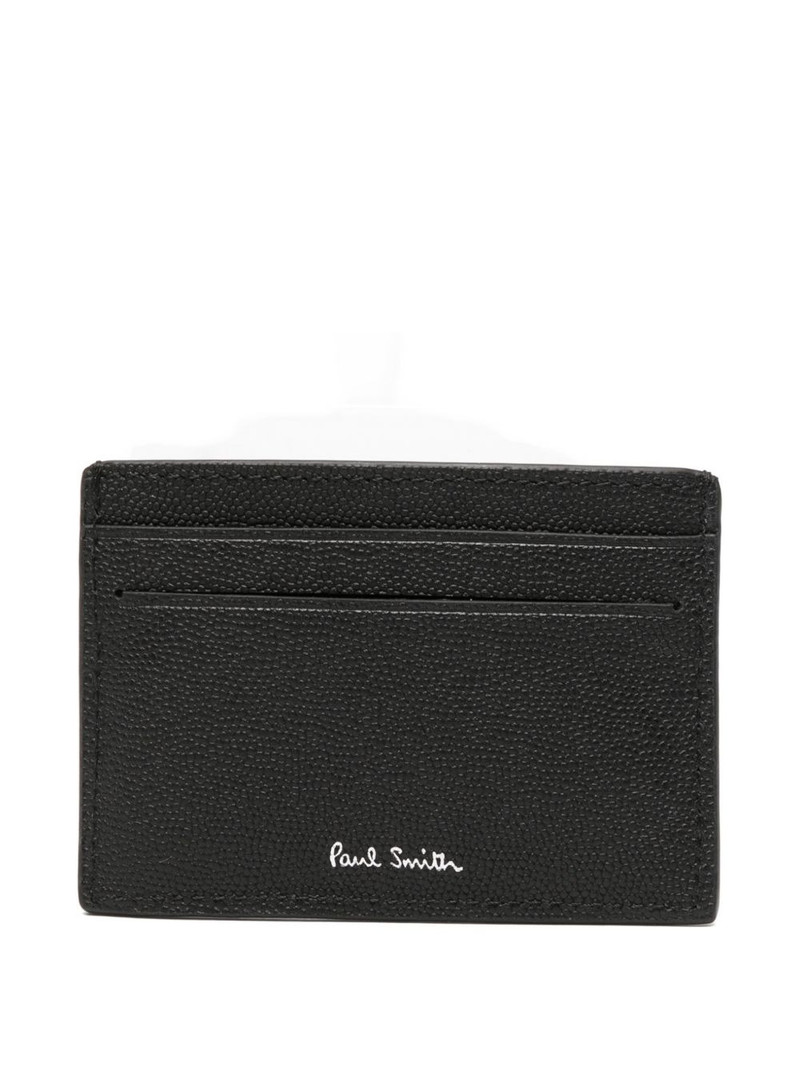 Paul Smith Zebra-patch pebbled cardholder outlook
