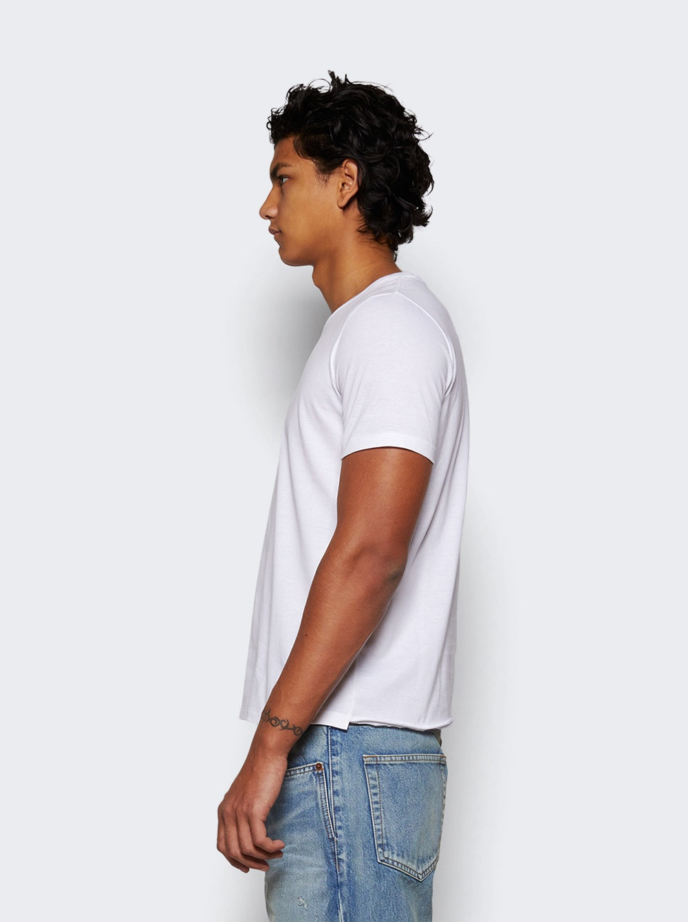 Logo Print Tee White - 4