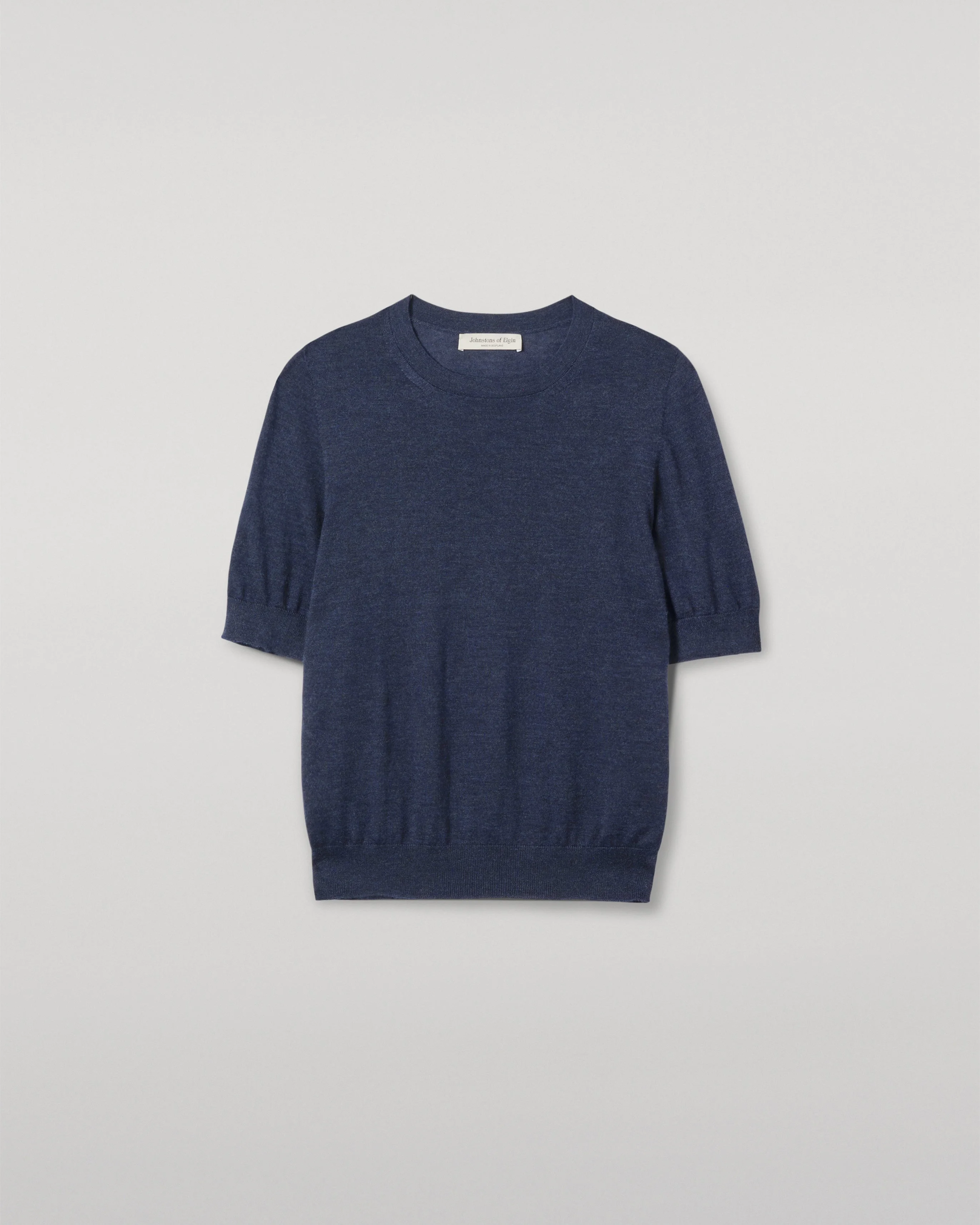 Honor Navy Superfine Cashmere T-Shirt - 1