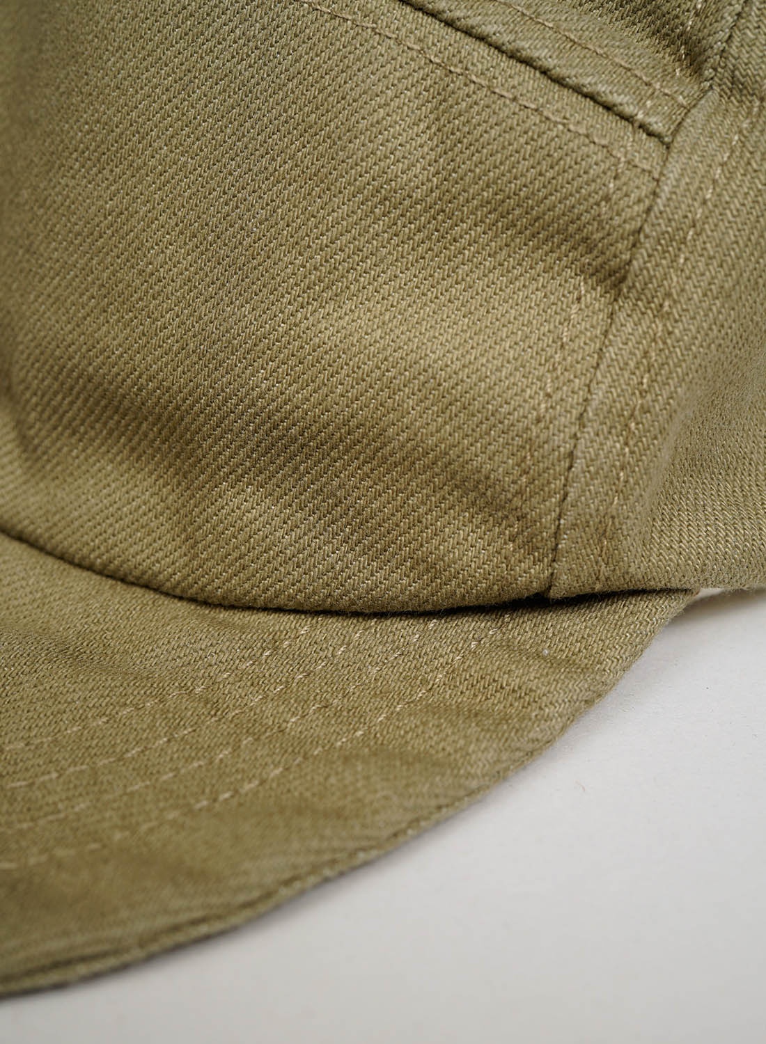 5 Panel Cap Heavy Cotton in Army - 4