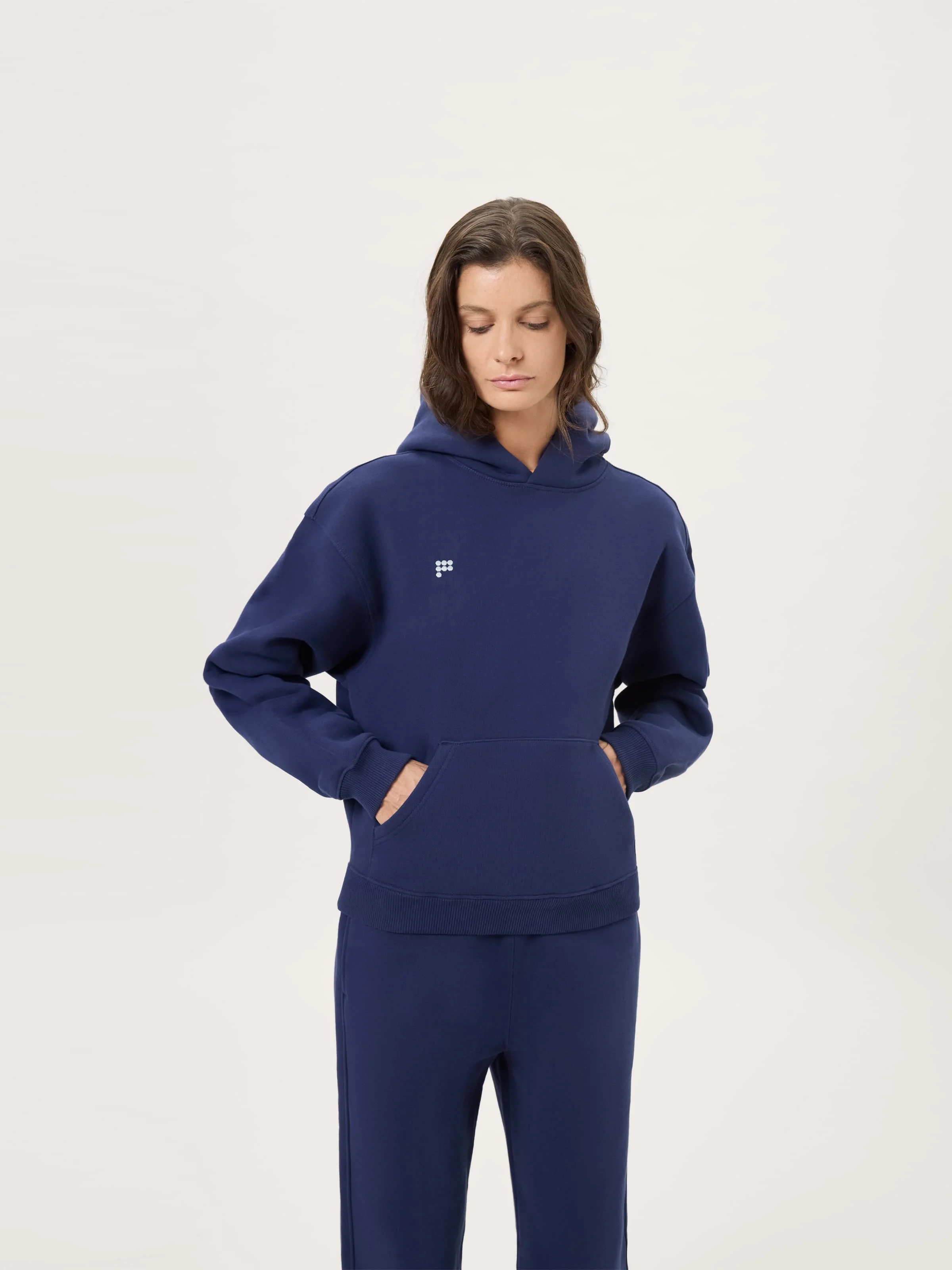 Womens Heavyweight Hoodie - Ocean Navy - 1