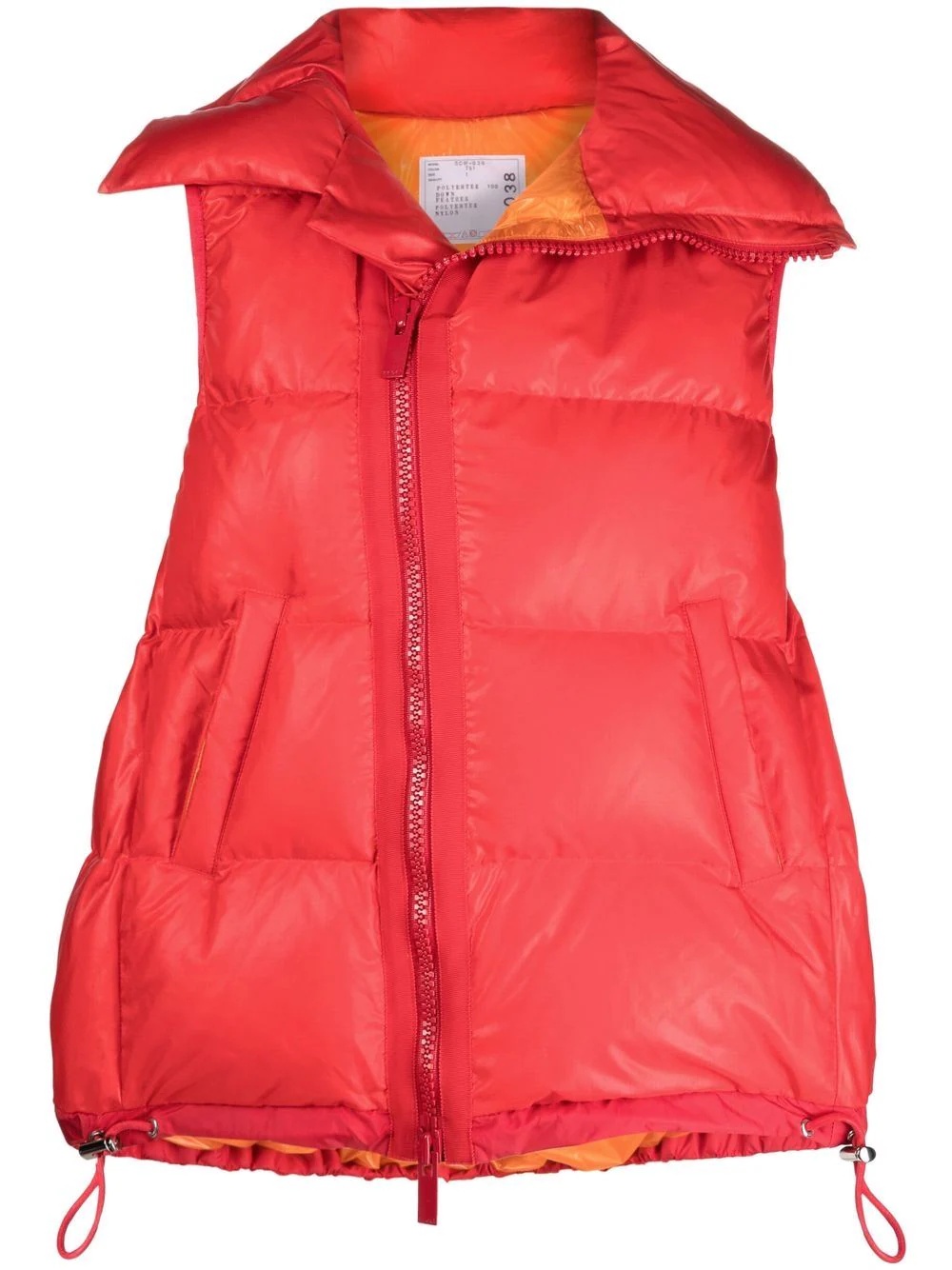 sleeveless puffer jacket - 1