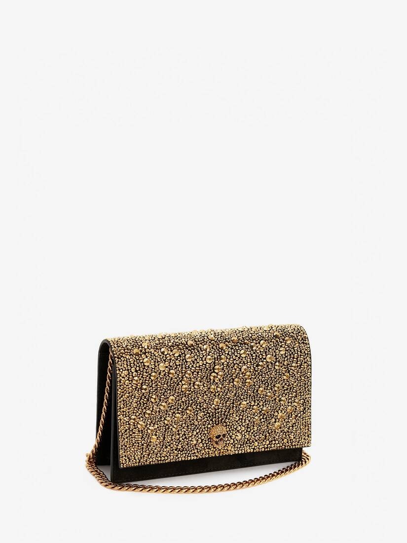 Small Skull Bag in Gold - 2