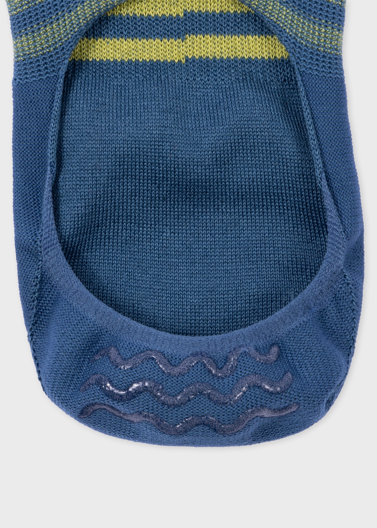 Blue Stripe Loafer Socks - 3
