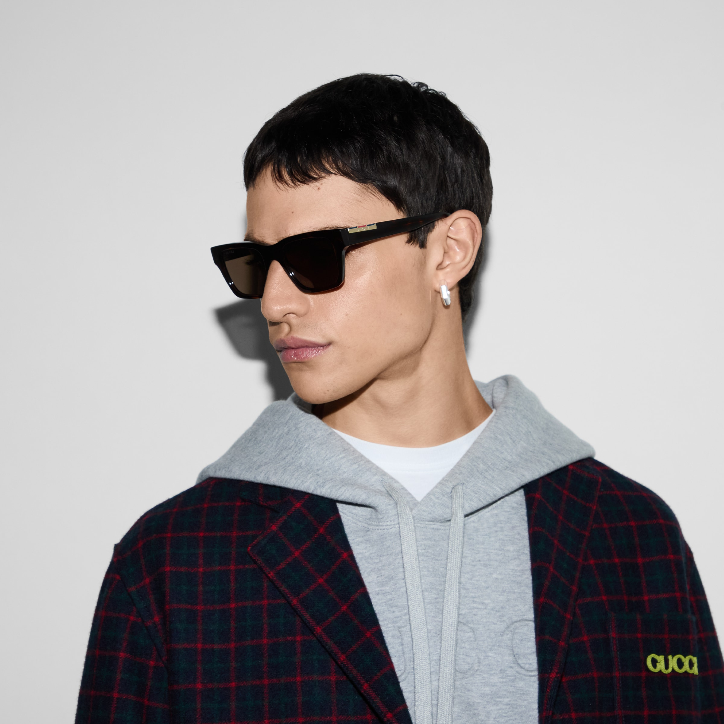 Rectangular frame sunglasses - 3