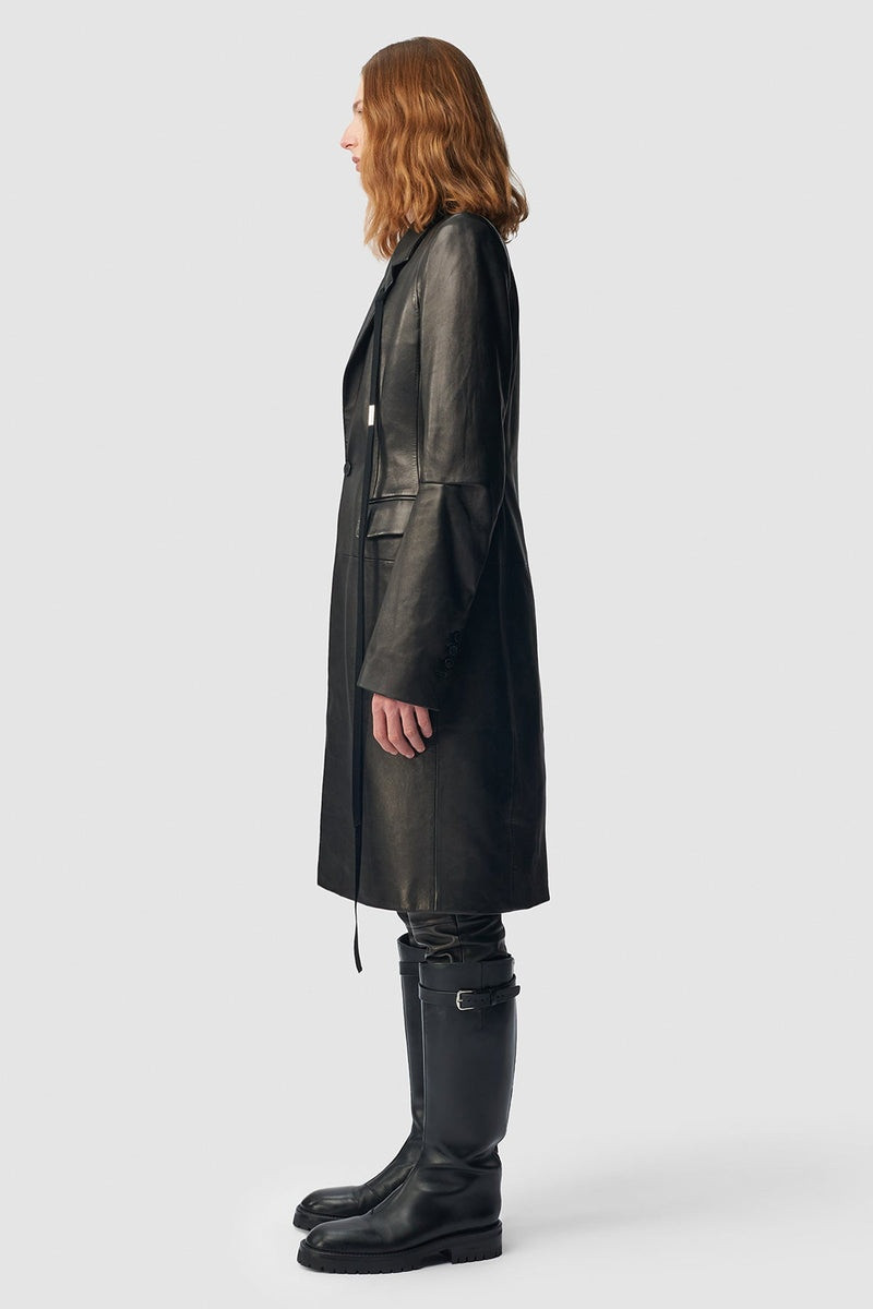 Ann Demeulemeester Sebastiaan Fitted Tailored Coat outlook