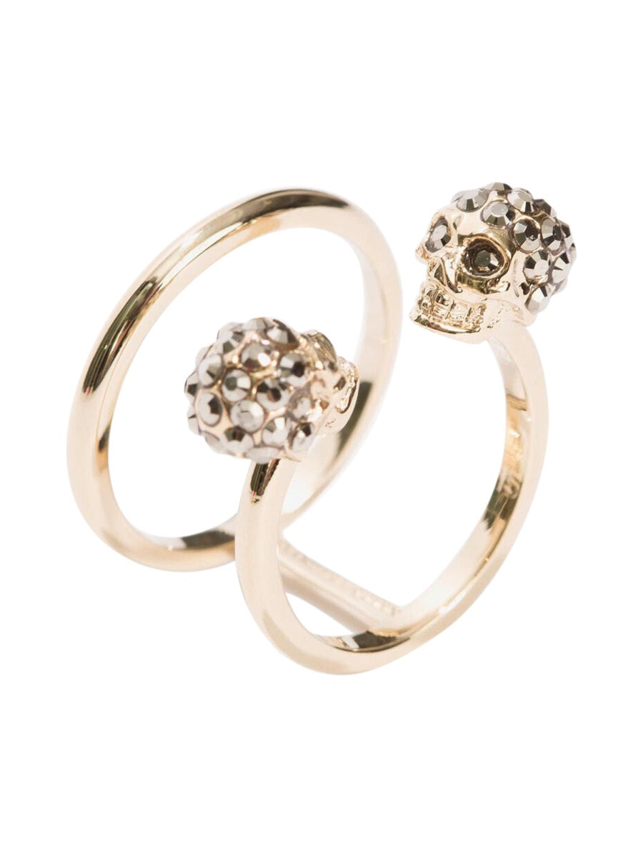 Twin Skull Double Ring - 3