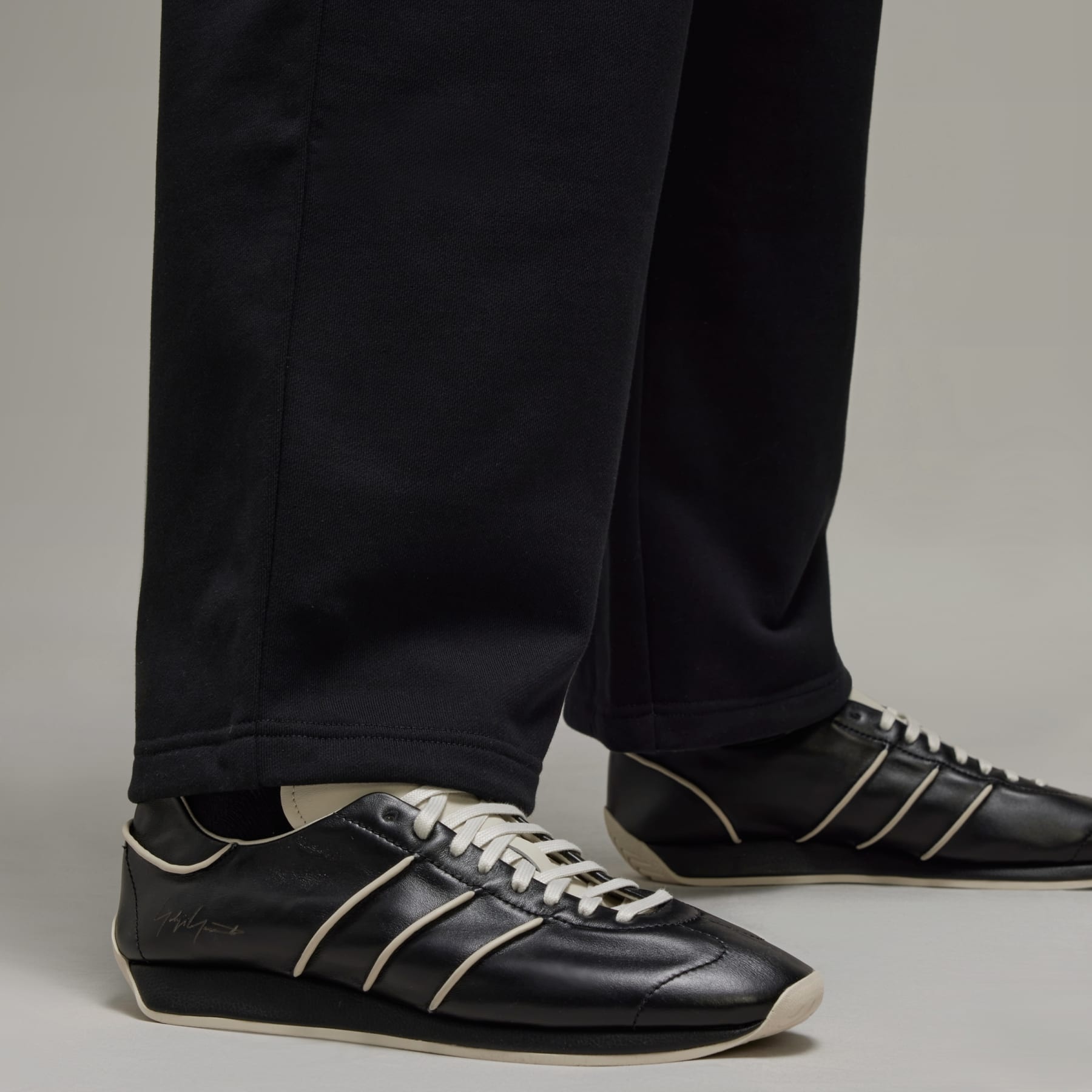 Y-3 French Terry Wide Leg Pants - 8