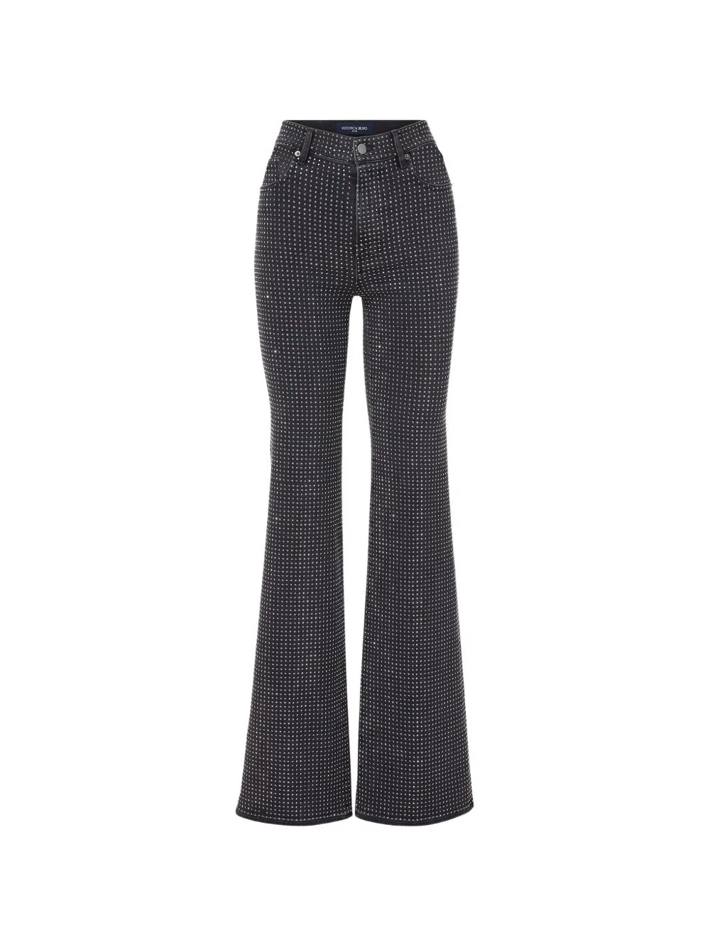 Crosbie rhinestone wide-leg jeans - 1