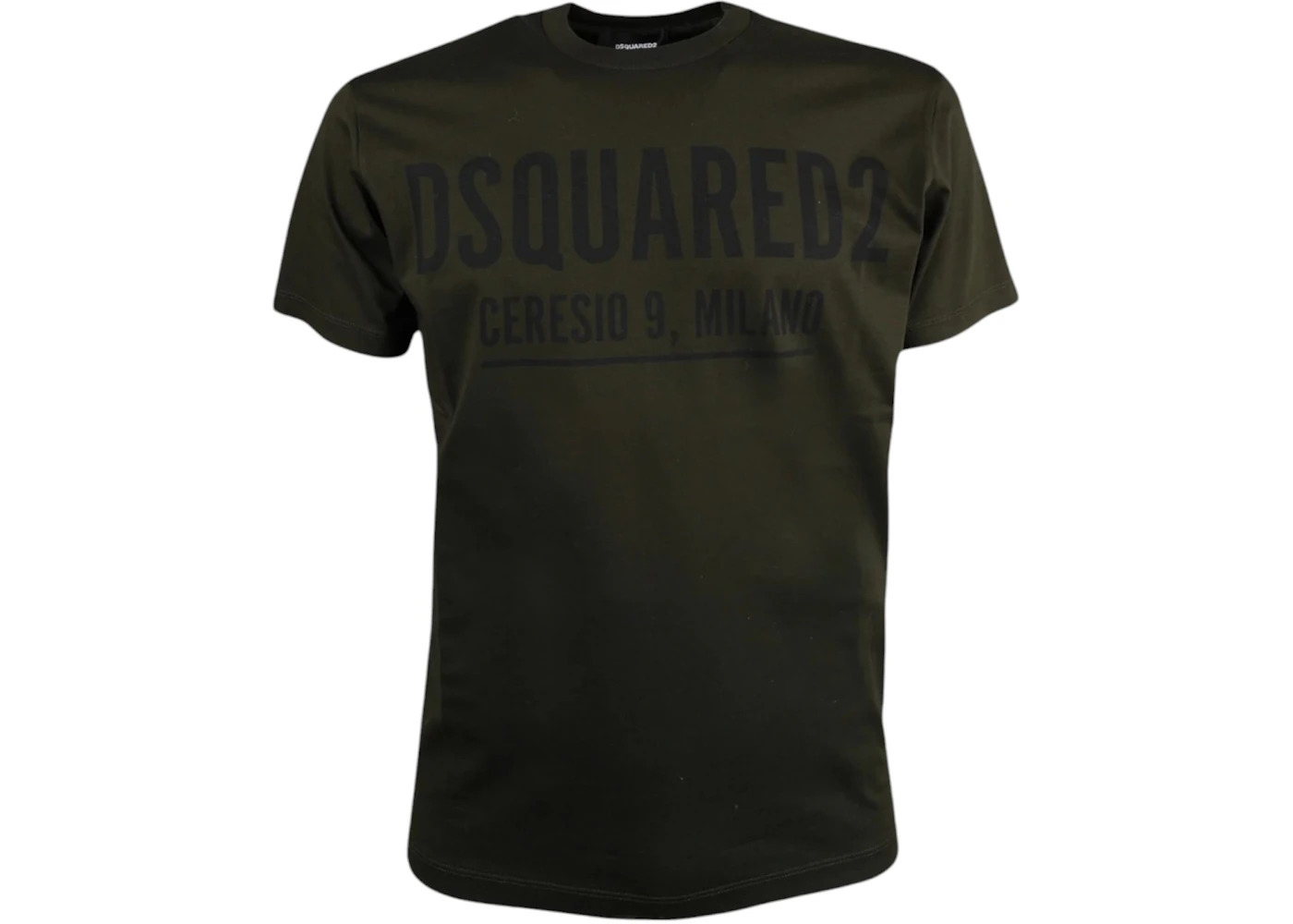 Dsquared2 Cool Fit Large Ceresio 9 Print Logo T-Shirt Green - 1