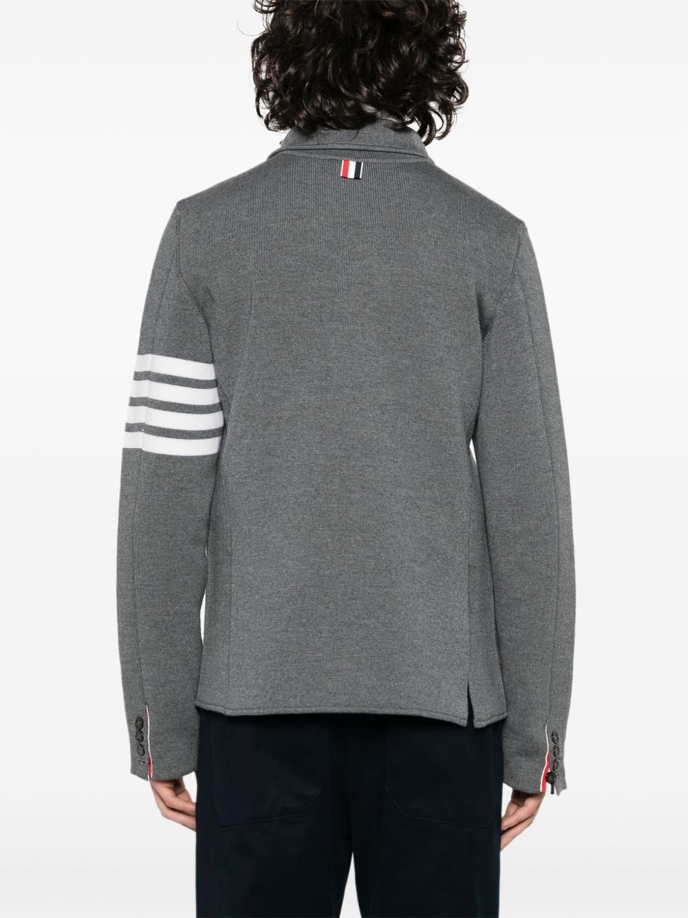 4-Bar knit blazer - 4