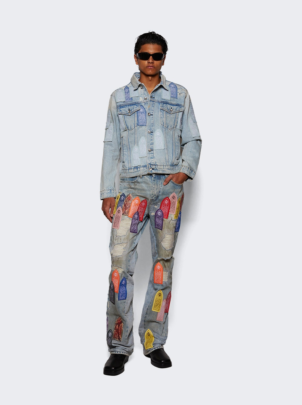 Patched Arch Jacket Sky - 5