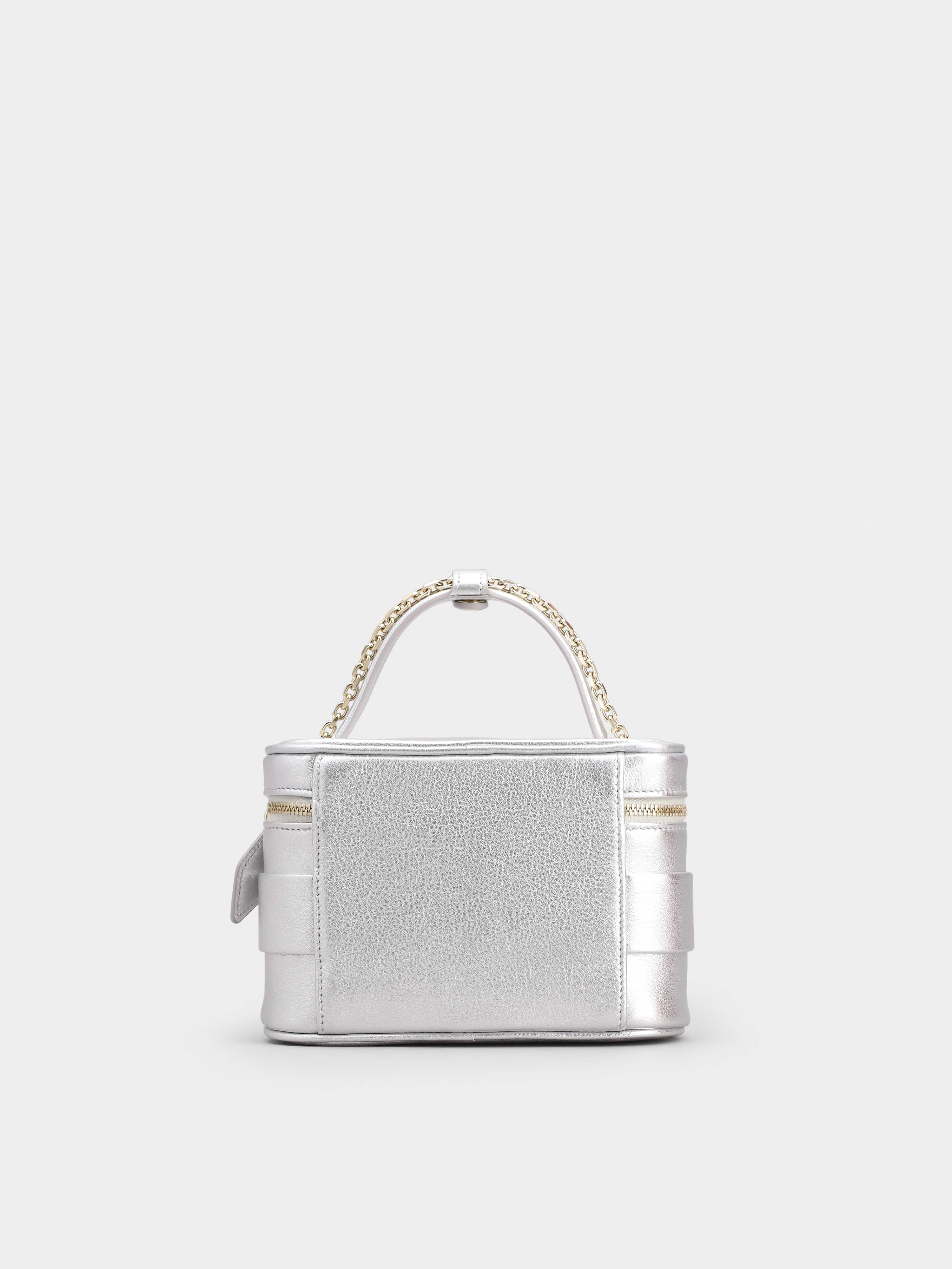 Roger Vivier Vanity Strass Buckle Micro Bag in Leather - 5