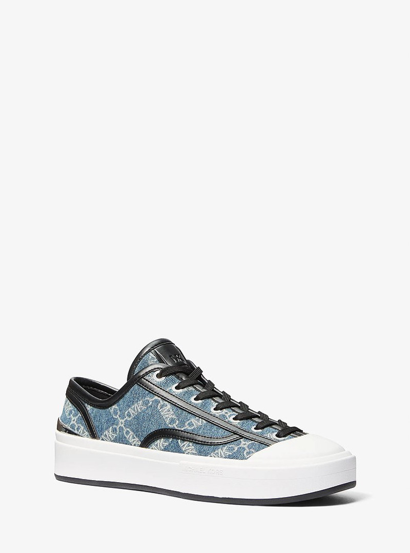 Jude Empire Diamond Jacquard Denim Sneaker 1