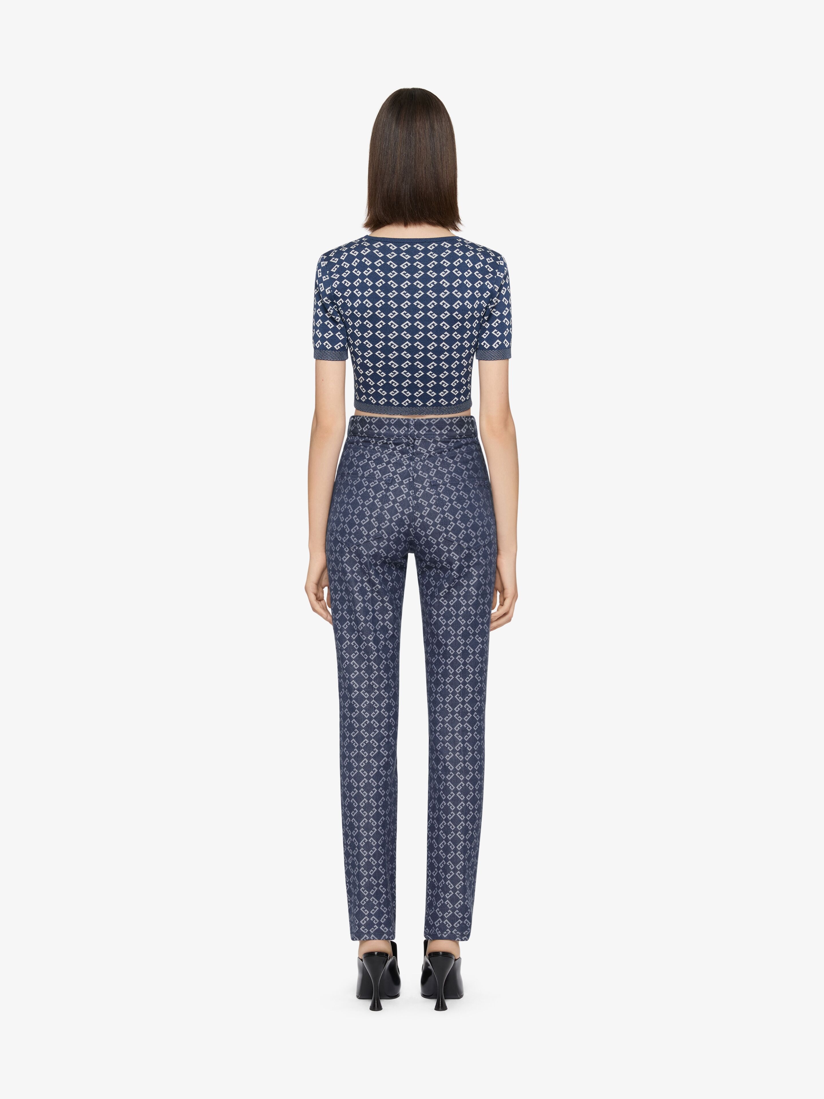 CROPPED SWEATER IN MONOGRAM 72 JACQUARD - 3
