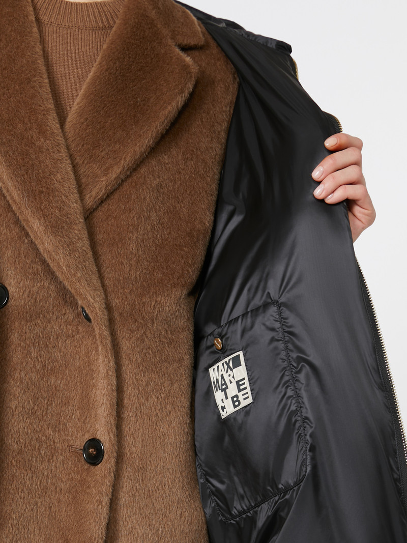 TREPAR Long quilted down jacket in water-repellent fabric 6